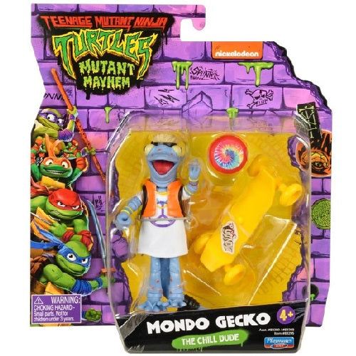 Playmates Toys - Teenage Mutant Ninja Turtles Mutant Mayhem - Mondo Gecko The Chill Dude (4+) Preowned