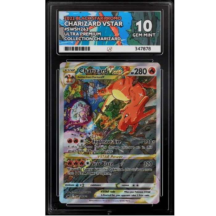 2022 Pokemon Black Star Promo Charizard SWSH262 ACE 10 Gem Mint Preowned