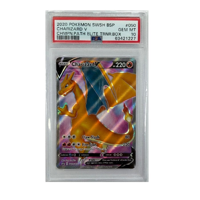 2020 Pokemon Black Star Promo Charizard SWSH050 PSA 10 GEM MT Preowned