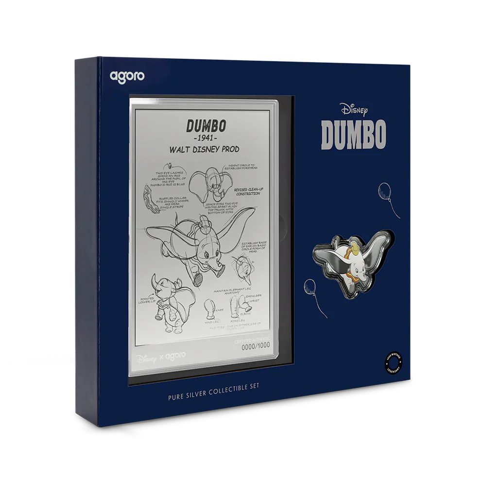 Dumbo: 3/4 oz Silver Coin + 5g Silver Foil Set