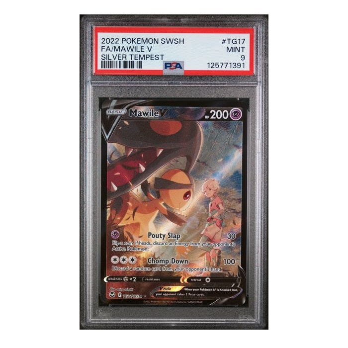 2022 Pokemon Silver Tempest Mawile V TG17/TG30 PSA Mint 9 Preowned