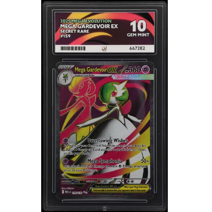 2025 Pokemon Mega Evolution Mega Gardevoir 159/132 Ace Gem Mint 10 Preowned