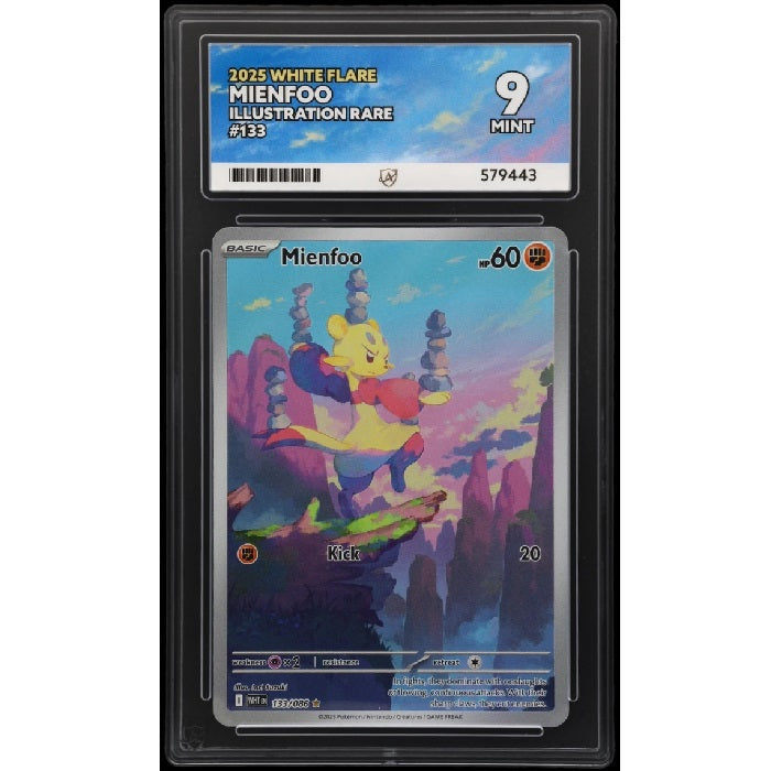 2024 Pokemon White Flare Mienfoo 133/086 Ace Mint 9 Preowned