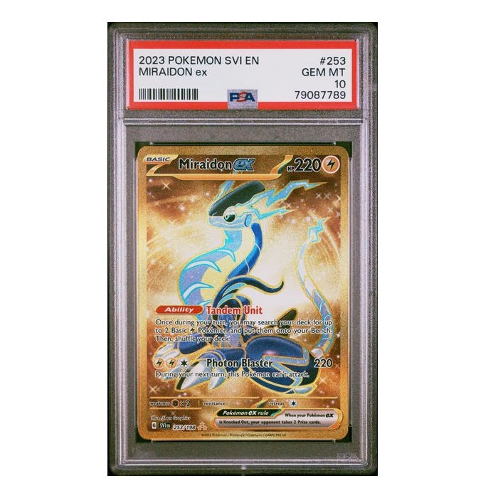 2023 Pokemon Scarlet & Violet Miraidon Ex 253/198 PSA Gem Mint 10 Preowned