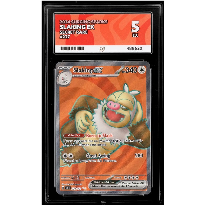 2024 Pokemon Surging Sparks Slaking 227/191 ACE 5 EX Preowned