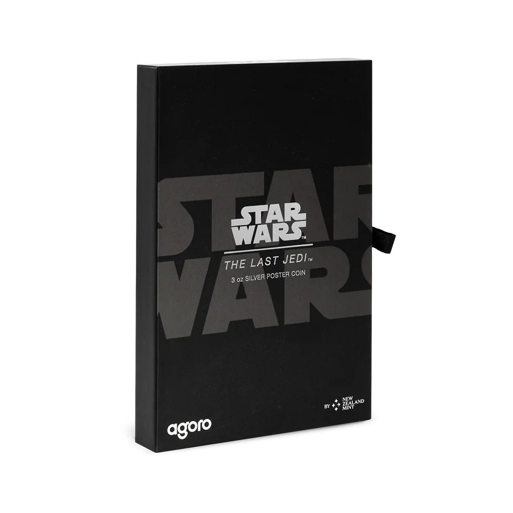 Star Wars 3oz Silver Poster Coin -8. The Last Jedi