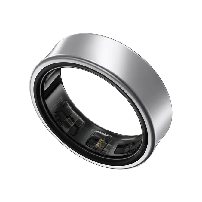 Samsung Galaxy Ring (SM-Q500) Size 10 Titanium Silver Grade B Preowned