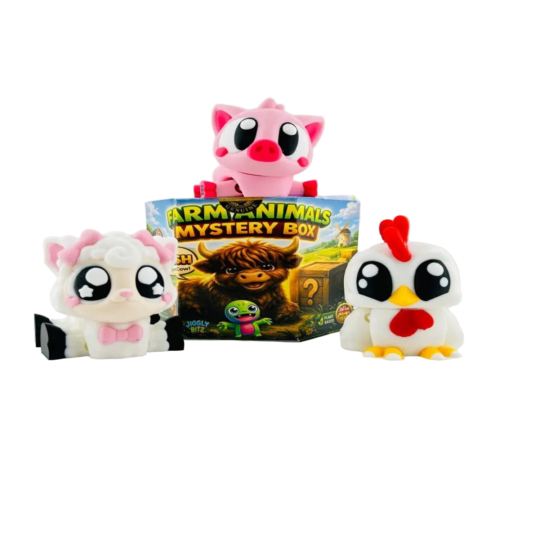 Jiggly Bitz - Farm Animals Mystery Box (3+) Sealed