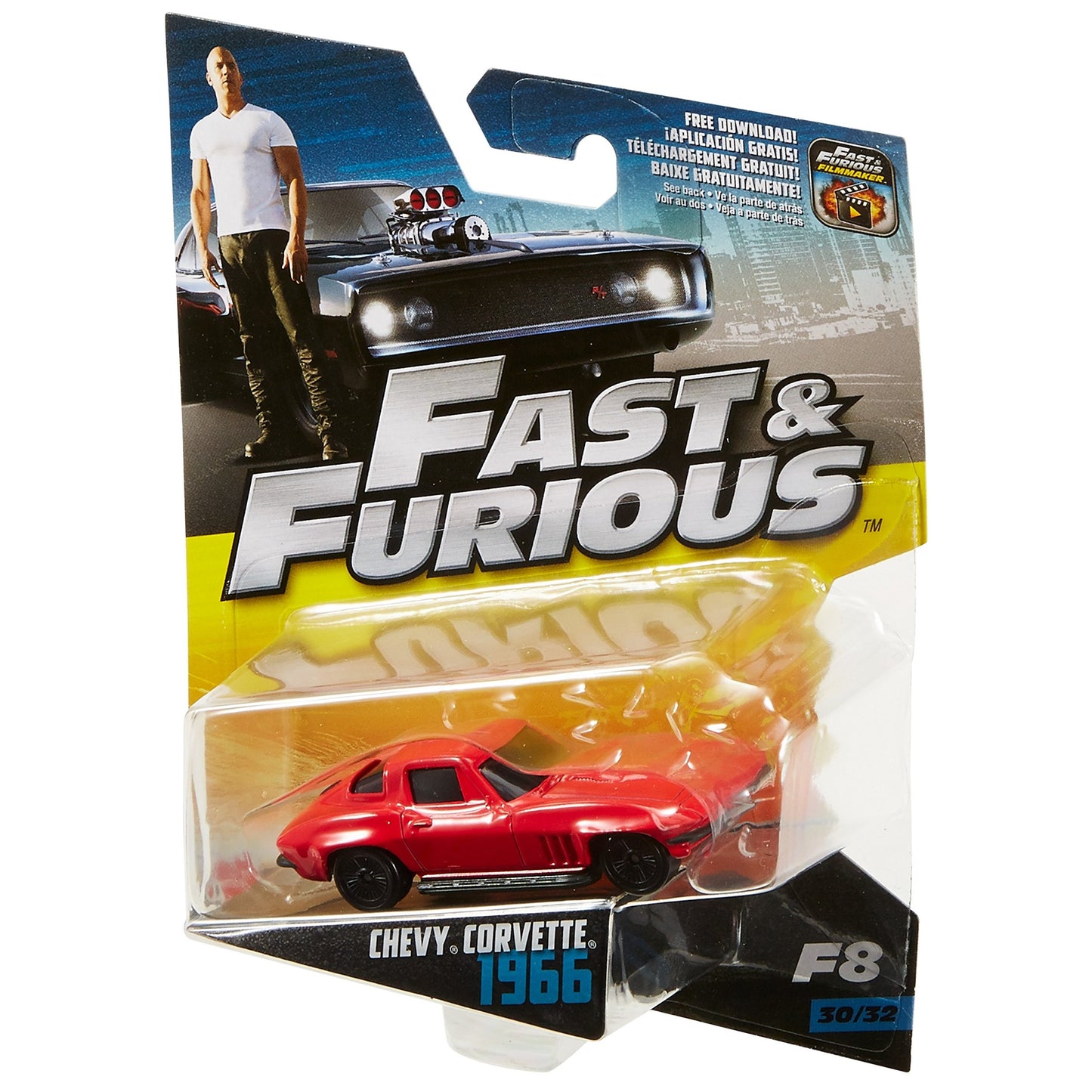Mattel - Fast & Furious Chevy Corvette 1966 (3+) Preowned