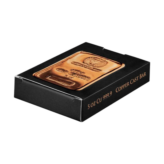 Germania Mint Copper Cast 5oz Bullion Bar 999.9