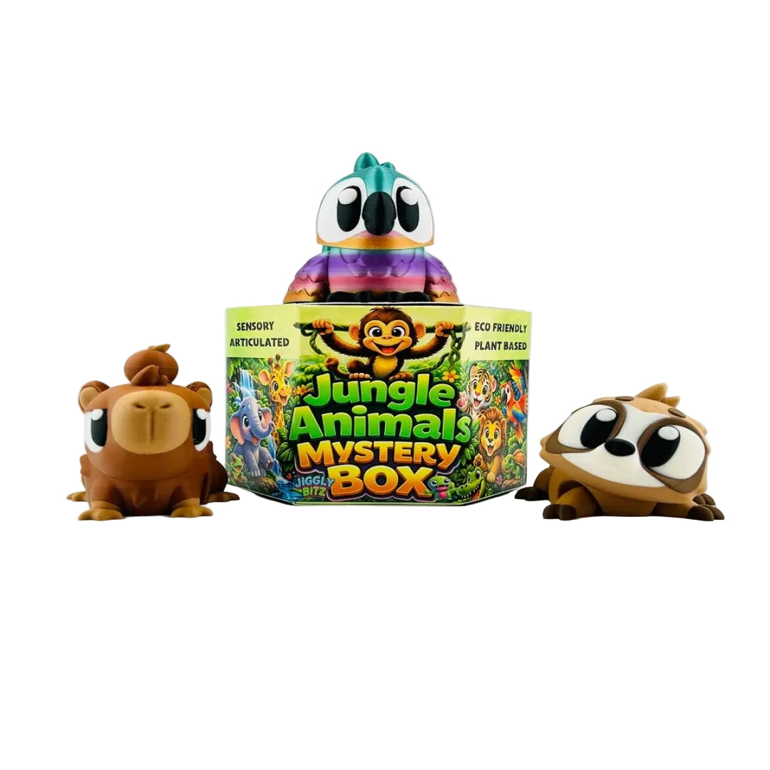 Jiggly Bitz - Jungle Animals Mystery Box (3+) Sealed