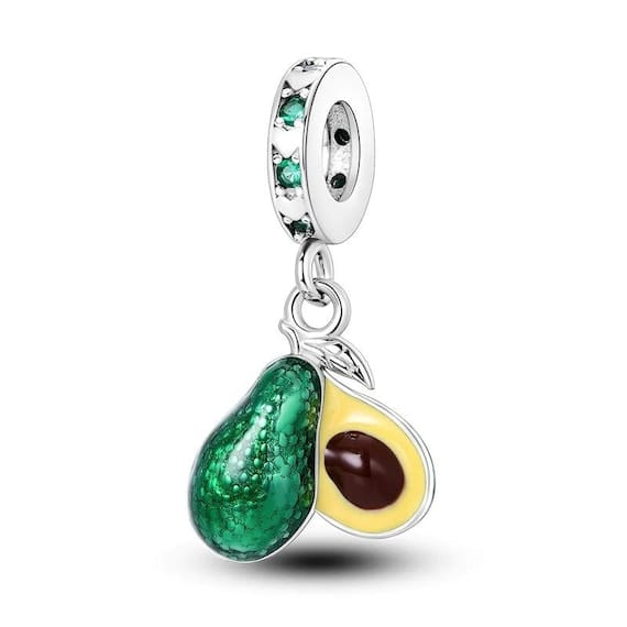 925 Silver Charm - Avocado Dangle Preowned