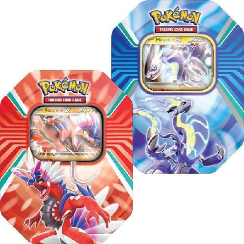 Pokémon TCG: Paldea Legends Booster Tin (Koraidon/Miraidon) Design May Vary