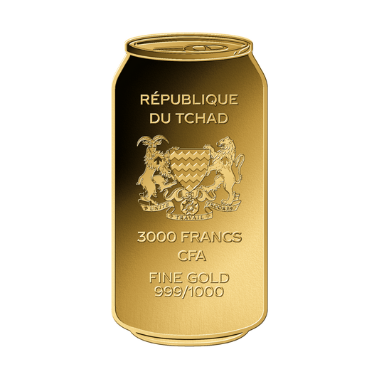 Coca Cola Can Coin Card - Gold Gift