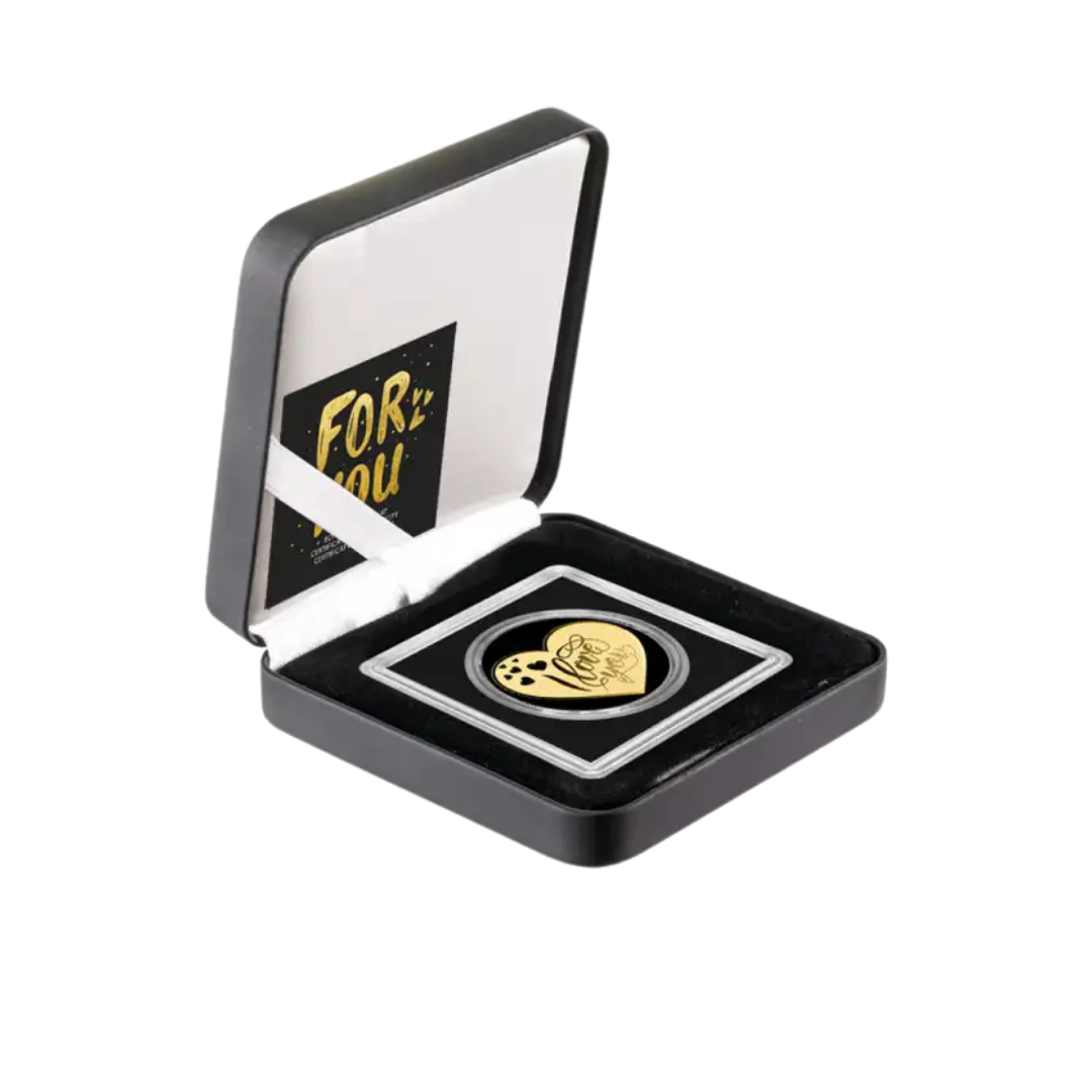 Small Heart I Love You 1/1000oz - Gold Gift - In Gift Box