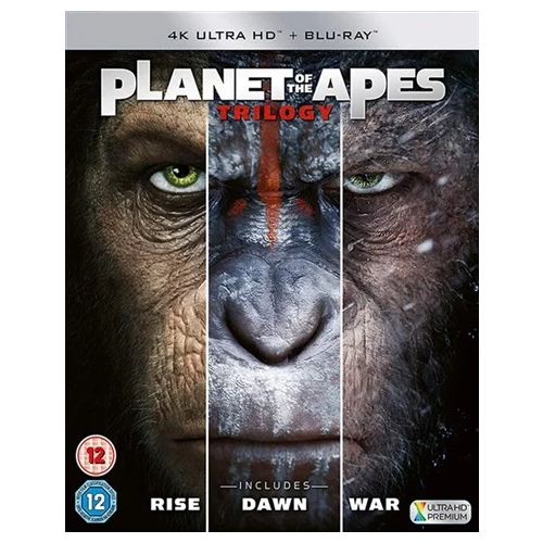 4K - Planet Of The Apes Trilogy - Rise/Dawn/War (12) 4K UHD+BR 6 Disc Preowned
