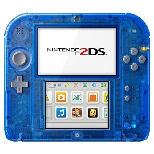 Nintendo 2DS Console Transparent Blue Discounted Preowned