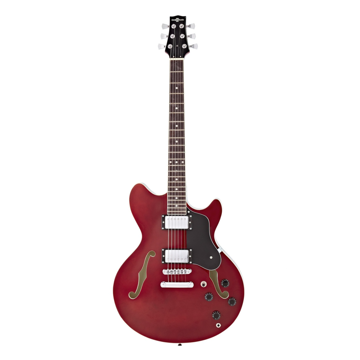 Gear4music San Francisco Semi Acoustic Guitar Red Wine Grade B Preowned Collection Only