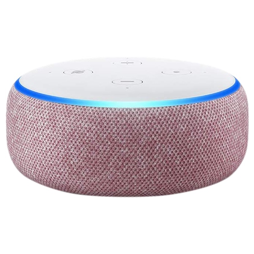 Amazon Echo Dot 3rd Gen Plum Fabric Grade C Preowned