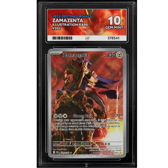2025 Pokemon Destined Rivals Zamazenta 201/182 Ace Gem Mint 10 Preowned
