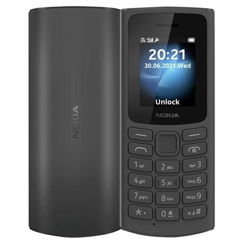 Nokia 105 4G (2023) Dual Sim Unlocked Black Grade A Preowned