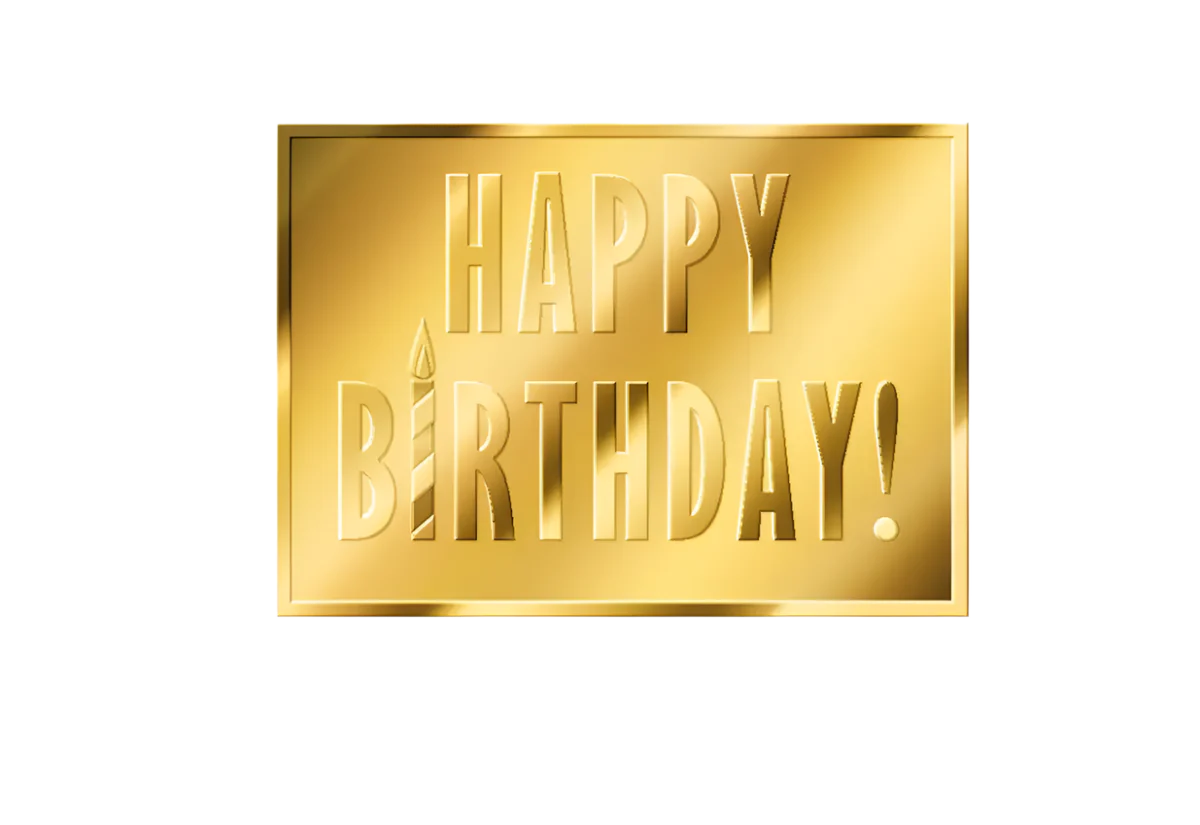 Happy Birthday - Gold Gifts - In Gift Box