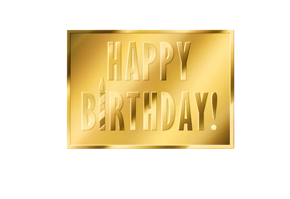 Happy Birthday - Gold Gifts - In Gift Box