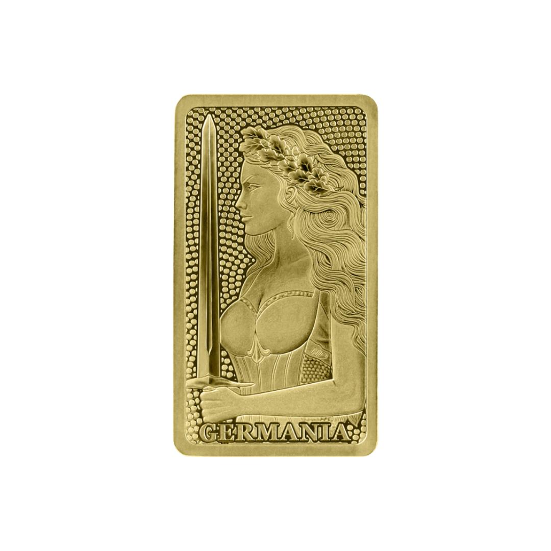 Germania Mint 1/100oz Au999.9 Stamped Bar