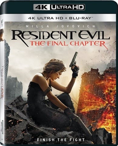 4K Blu-Ray - Resident Evil The Final Chapter (15) Preowned