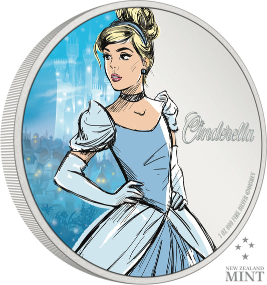 Disney - Disney Princess - Cinderella 1oz Silver Coin