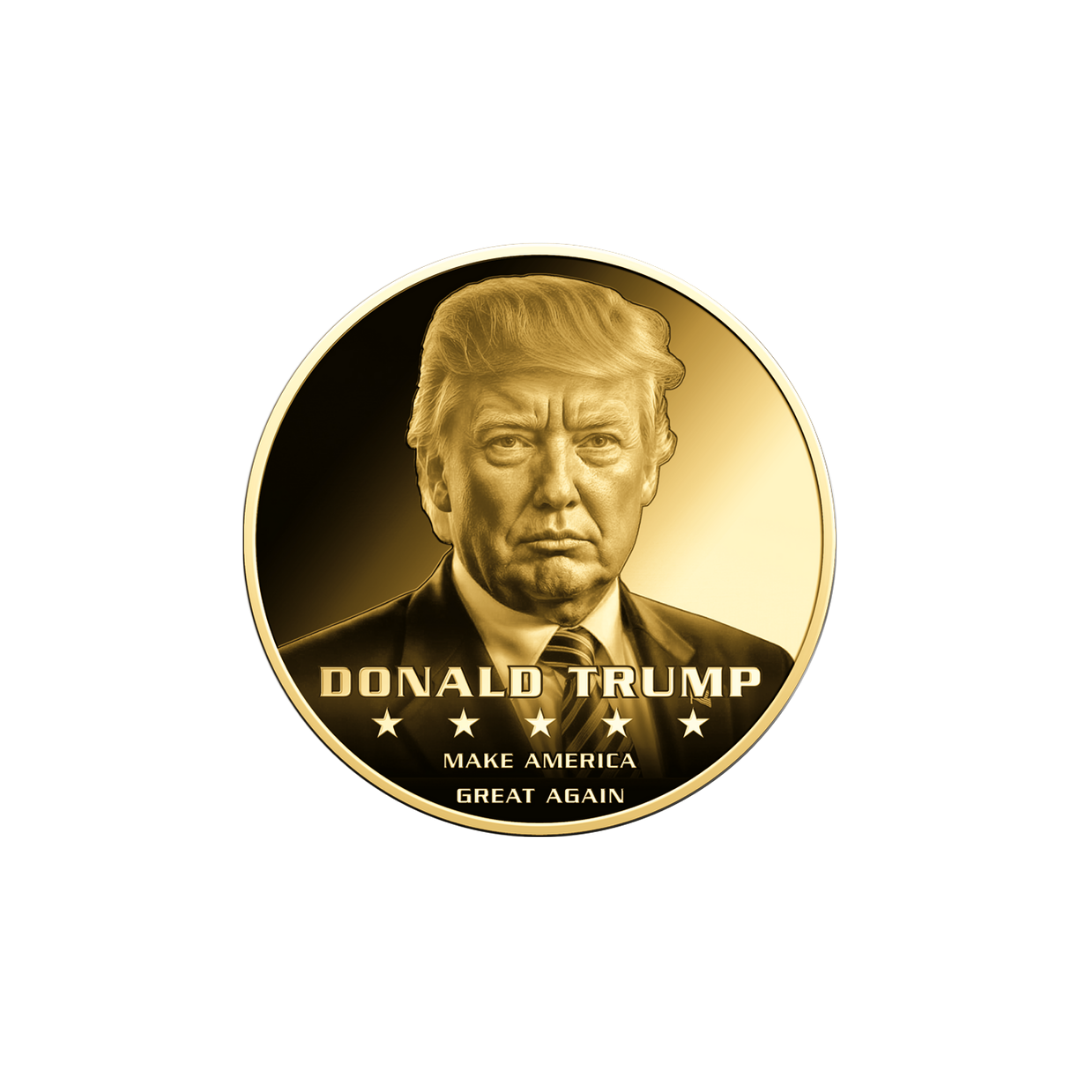Donald Trump Coin Card 999/1000 1/1000oz - Gold Gift