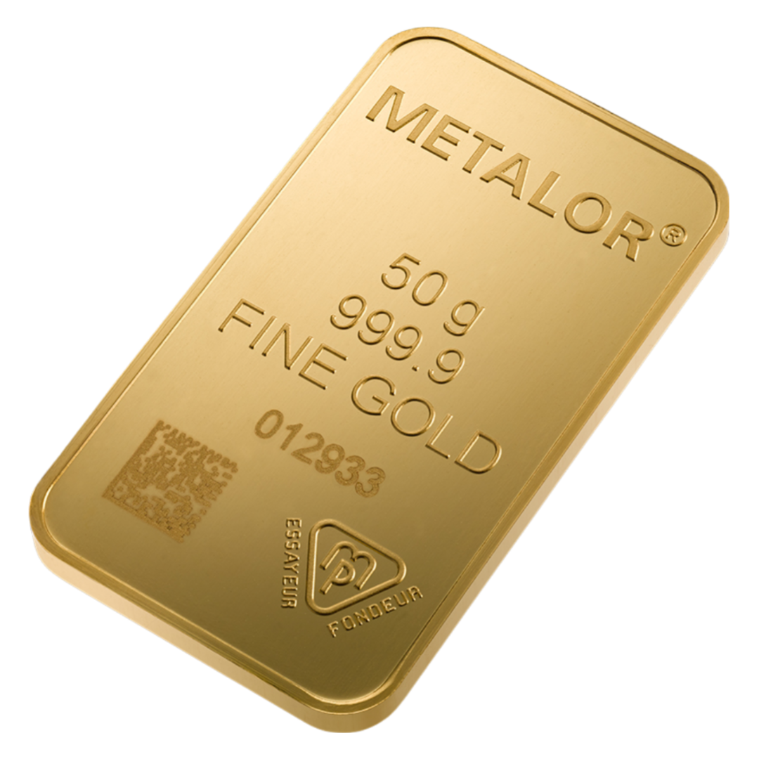 Metalor 50g Gold Bar