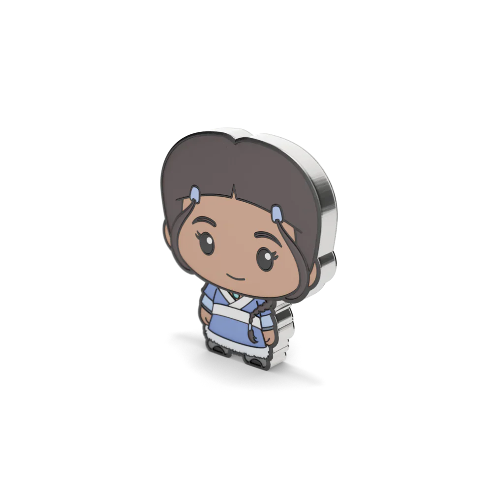 Nicktoons - Avatar The Last Airbender Chibi Series -2. Katara 1oz Silver Coin