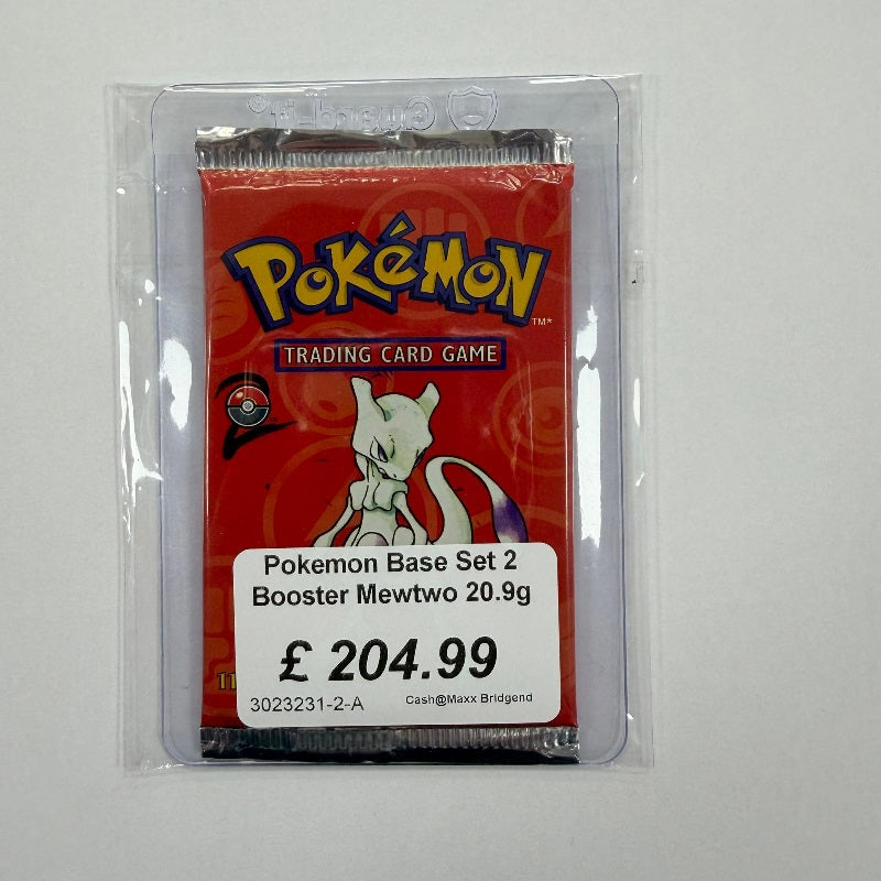 Pokemon Base Set 2 Booster Pack Mewtwo 20.9g Sealed
