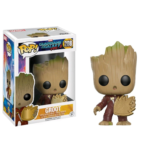Funko Pop! - Guardians Of The Galaxy Vol.2 [208] Groot (3+) Preowned