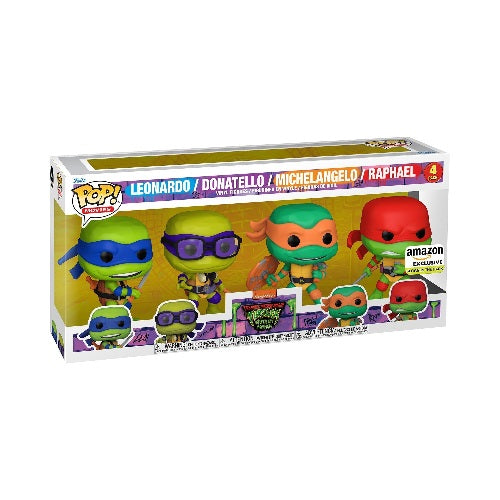 Funko Pop - Mutant Mayhem [4 Pack] Leonardo Donatello Michelangelo & Raphael Preowned