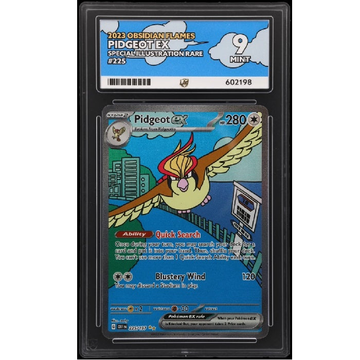 2023 Pokemon Obsidian Flames Pidgeot 225/197 ACE 9 Mint Preowned