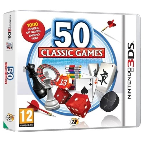 3DS - 50 Classic Games (12) Preowned