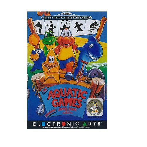 Sega Mega Drive - The Aquatic Games Starring James Pond And The Aquabats With Manual Boxed Preowned