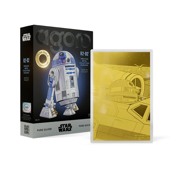 Star Wars R2-D2 Blind Box 5gm Silver Foil With Gold Chase