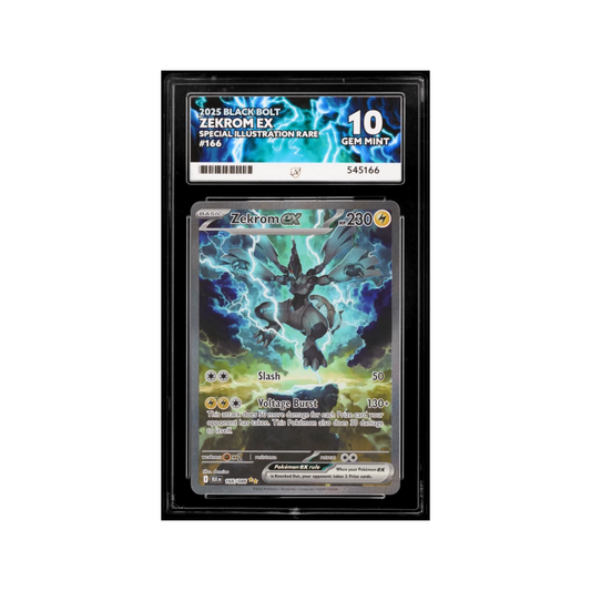 2025 Pokemon Black Bolt Zekrom EX 166/086 ACE 10 Gem Mint Preowned