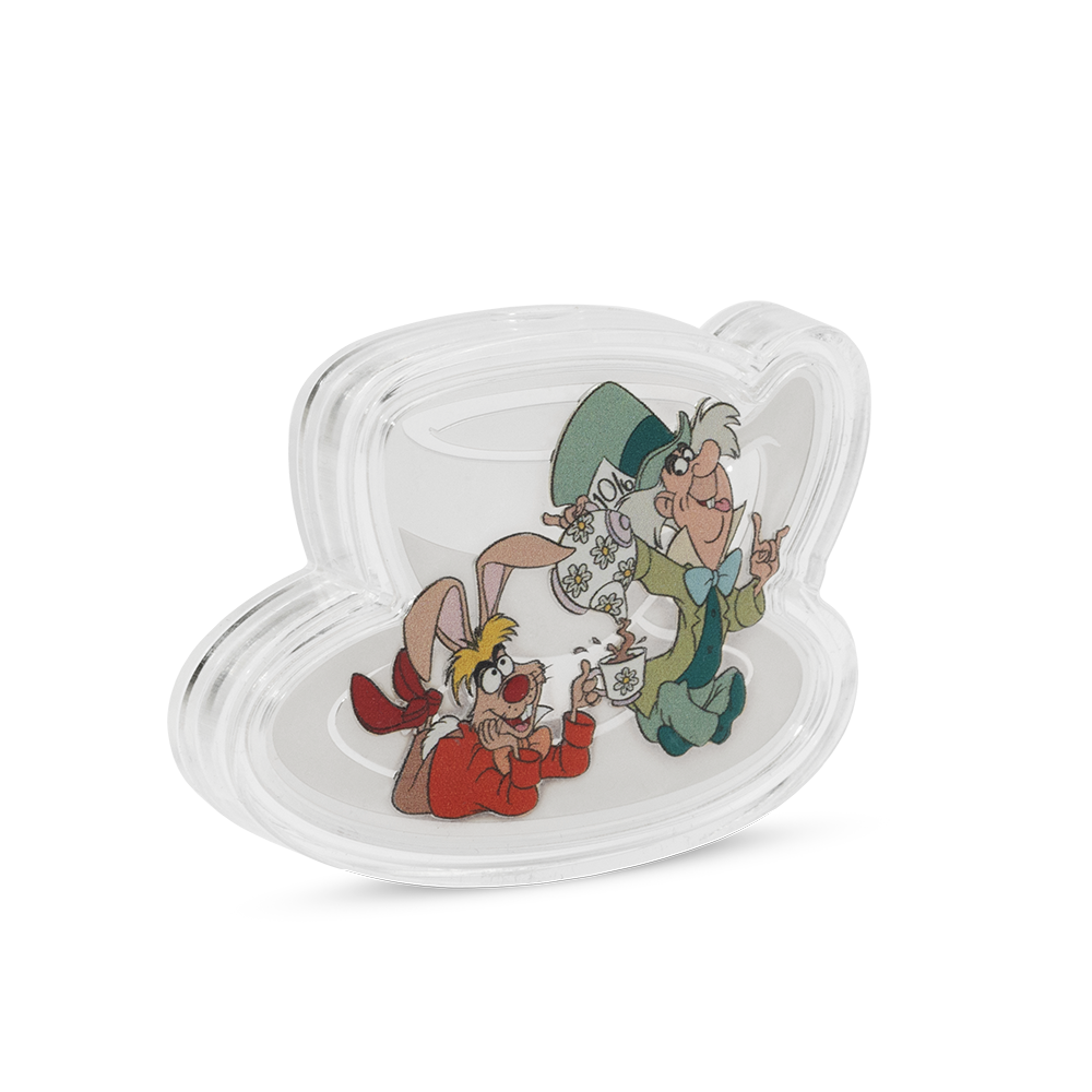 Disney Alice in Wonderland - Mad Hatter's Tea Party 2oz Silver Coin