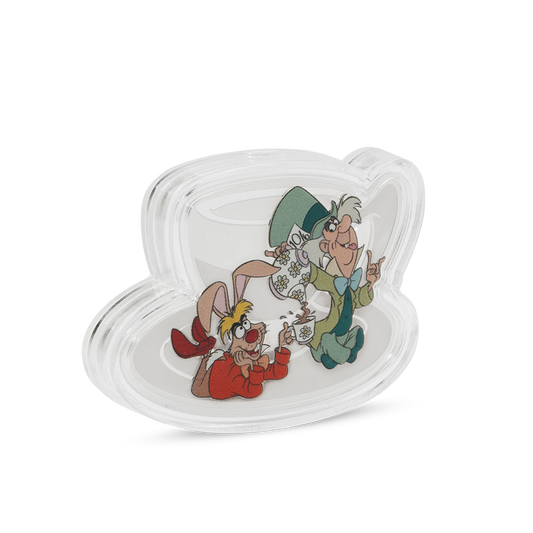 Disney Alice in Wonderland - Mad Hatter's Tea Party 2oz Silver Coin