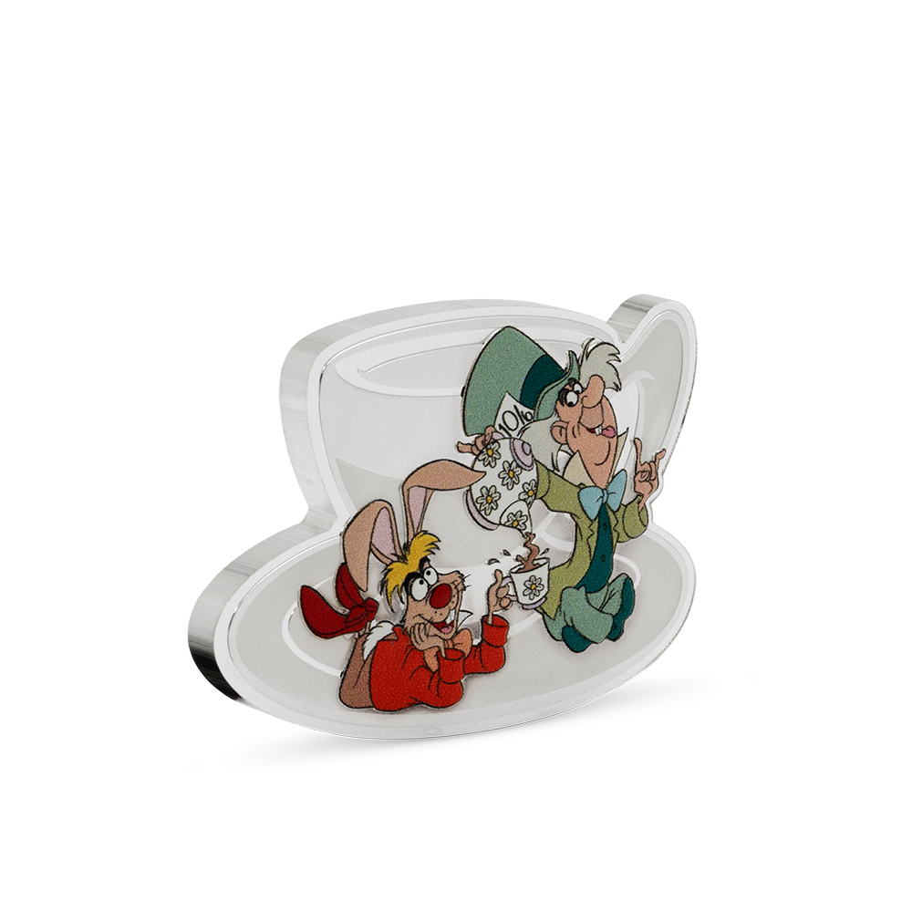 Disney Alice in Wonderland - Mad Hatter's Tea Party 2oz Silver Coin