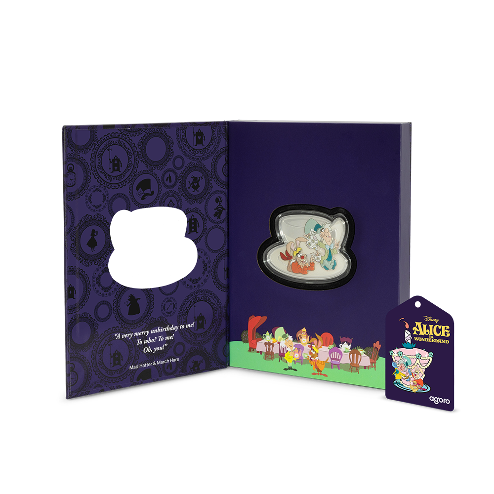 Disney Alice in Wonderland - Mad Hatter's Tea Party 2oz Silver Coin