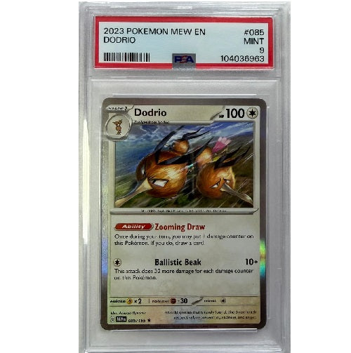 2023 Pokemon 151 Dodrio Reverse Holo 085/165 PSA Mint 9 Preowned