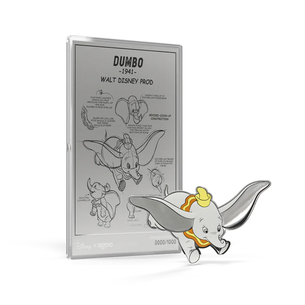 Dumbo: 3/4 oz Silver Coin + 5g Silver Foil Set