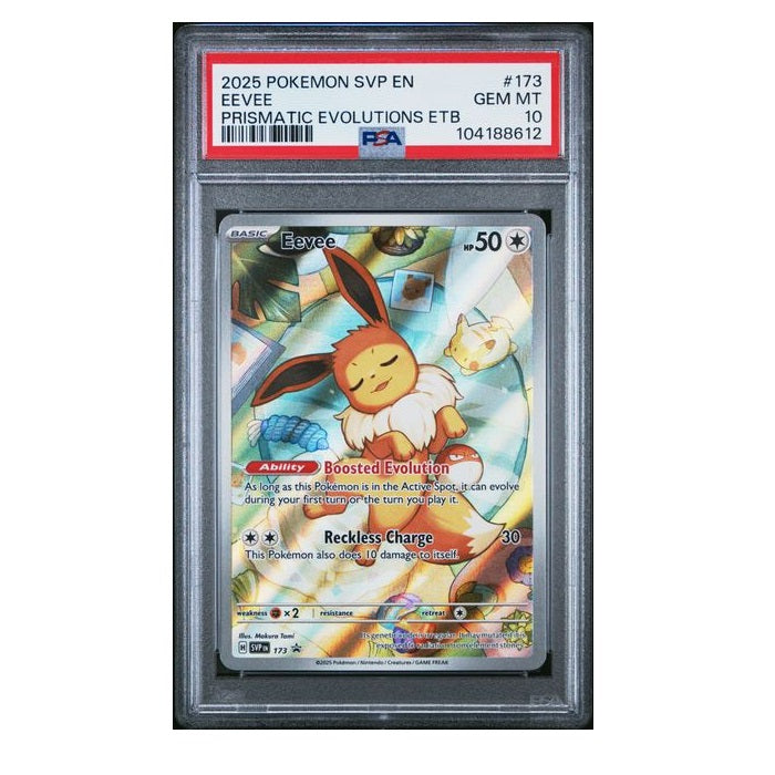 2025 Pokemon Black Star Promo Eevee PSA 172 Gem Mint 10 Preowned