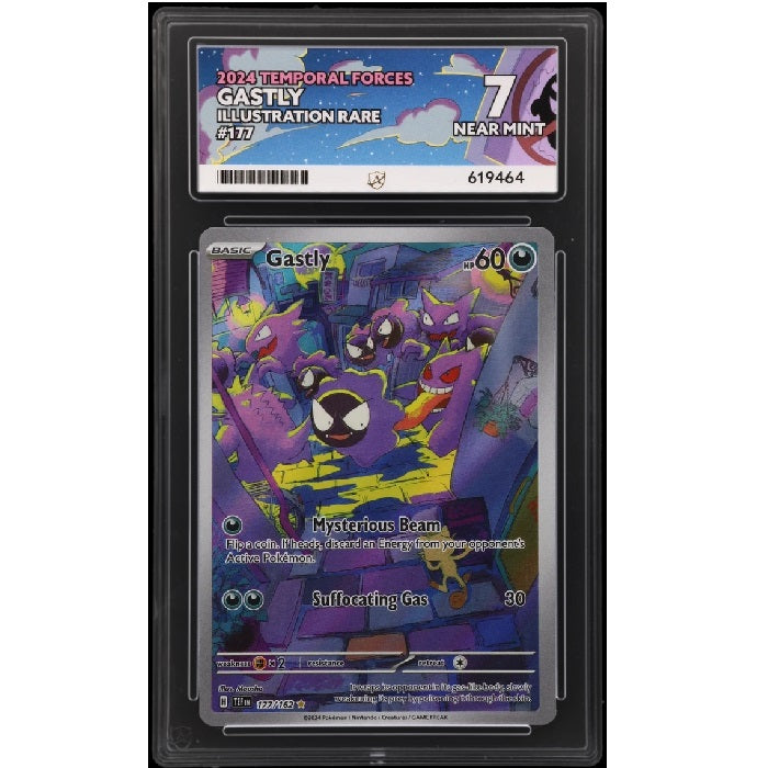 2024 Pokemon Temporal Forces Gastly 177/162 ACE 7 Near Mint Preowned