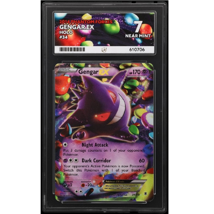 2014 Pokemon Phantom Forces Gengar 34/119 ACE 7 Near Mint Preowned